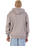The Santa Cruz Mens Classic Strip Fade Zip Hoodie in Warm Grey
