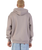 The Santa Cruz Mens Classic Strip Fade Zip Hoodie in Warm Grey