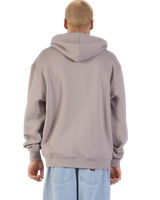The Santa Cruz Mens Classic Strip Fade Zip Hoodie in Warm Grey