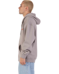 The Santa Cruz Mens Classic Strip Fade Zip Hoodie in Warm Grey