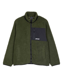 The Santa Cruz Mens Freestyle Fleece Jacket in Dark Moss