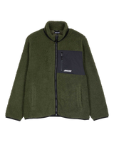 The Santa Cruz Mens Freestyle Fleece Jacket in Dark Moss