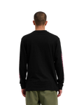 The Santa Cruz Mens Wagon Dot Front Long Sleeve T-Shirt in Black