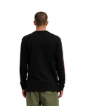 The Santa Cruz Mens Wagon Dot Front Long Sleeve T-Shirt in Black