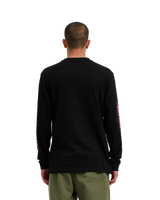 The Santa Cruz Mens Wagon Dot Front Long Sleeve T-Shirt in Black