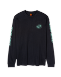 The Santa Cruz Mens Cyber Dot Long Sleeve T-Shirt in Black