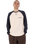 The Santa Cruz Mens Classic Strip Raglan Long Sleeve T-Shirt in Wax Paper & Midnight Blue