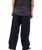 The Santa Cruz Mens Pinstripe Wide Leg Joggers in Black
