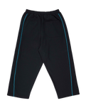 The Santa Cruz Mens Pinstripe Wide Leg Joggers in Black
