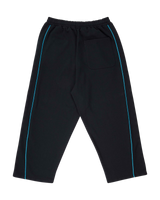 The Santa Cruz Mens Pinstripe Wide Leg Joggers in Black