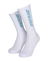 The Santa Cruz Mens Strip Socks (3 Pack) in Dark Cherry, White & Navy