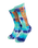 The Santa Cruz Mens AD Rip Socks in Blue Tie Dye