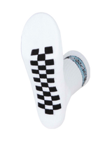 The Santa Cruz Mens Finish Line Socks (2 Pack) in Black & White