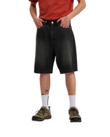 The Santa Cruz Mens Big Walkshorts in Washed Black