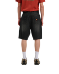 The Santa Cruz Mens Big Walkshorts in Washed Black
