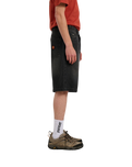 The Santa Cruz Mens Big Walkshorts in Washed Black