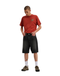 The Santa Cruz Mens Big Walkshorts in Washed Black