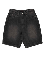 The Santa Cruz Mens Big Walkshorts in Washed Black