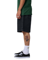 The Santa Cruz Mens Stamped Big Walkshorts in Black