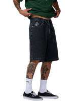 The Santa Cruz Mens Stamped Big Walkshorts in Black