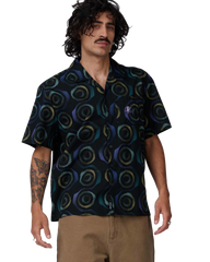 The Santa Cruz Mens Vertigo Haze Shirt in Black