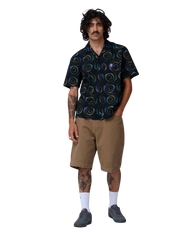 The Santa Cruz Mens Vertigo Haze Shirt in Black