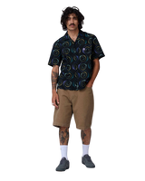 The Santa Cruz Mens Vertigo Haze Shirt in Black