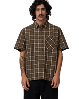 The Santa Cruz Mens Eli Shirt in Brown Check