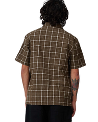 The Santa Cruz Mens Eli Shirt in Brown Check