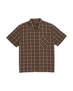 The Santa Cruz Mens Eli Shirt in Brown Check