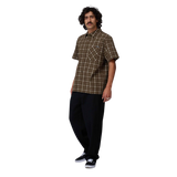 The Santa Cruz Mens Eli Shirt in Brown Check
