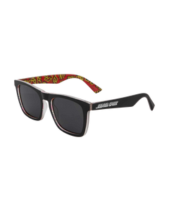 The Santa Cruz Mens Cruz Sunglasses in Black & Black