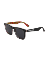 The Santa Cruz Mens Cruz Sunglasses in Black & Black