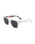 The Santa Cruz Mens Strip Sunglasses in White Collage & Black