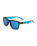 The Santa Cruz Mens Lucien Sunglasses in Black & Screaming Blue