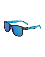 The Santa Cruz Mens Lucien Sunglasses in Black & Screaming Blue