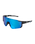 The Santa Cruz Mens Strip Racer Sunglasses in Black Blue & Blue