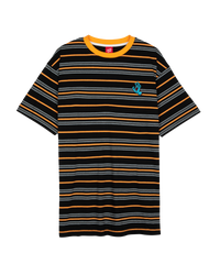 The Santa Cruz Mens Mini Hand Stripe T-Shirt in Black Stripe