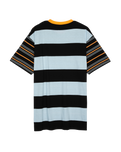The Santa Cruz Mens Mini Hand Stripe T-Shirt in Black Stripe