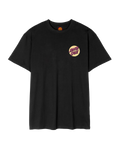 The Santa Cruz Mens Wagon Dot Chest T-Shirt in Black