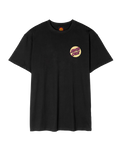 The Santa Cruz Mens Wagon Dot Chest T-Shirt in Black