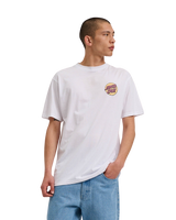 The Santa Cruz Mens Wagon Dot T-Shirt in White
