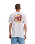 The Santa Cruz Mens Wagon Dot T-Shirt in White