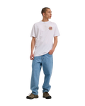 The Santa Cruz Mens Wagon Dot T-Shirt in White