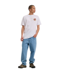 The Santa Cruz Mens Wagon Dot T-Shirt in White