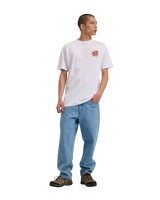 The Santa Cruz Mens Wagon Dot T-Shirt in White