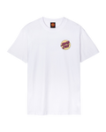 The Santa Cruz Mens Wagon Dot T-Shirt in White
