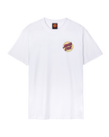 The Santa Cruz Mens Wagon Dot T-Shirt in White