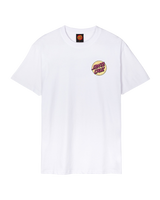 The Santa Cruz Mens Wagon Dot T-Shirt in White