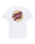 The Santa Cruz Mens Wagon Dot T-Shirt in White